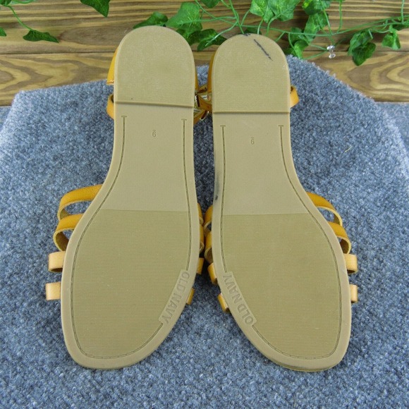Old Navy Women Ankle Strap Sandal‎ Shoes Orange Synthetic Size 9 Medium - Picture 7 of 9